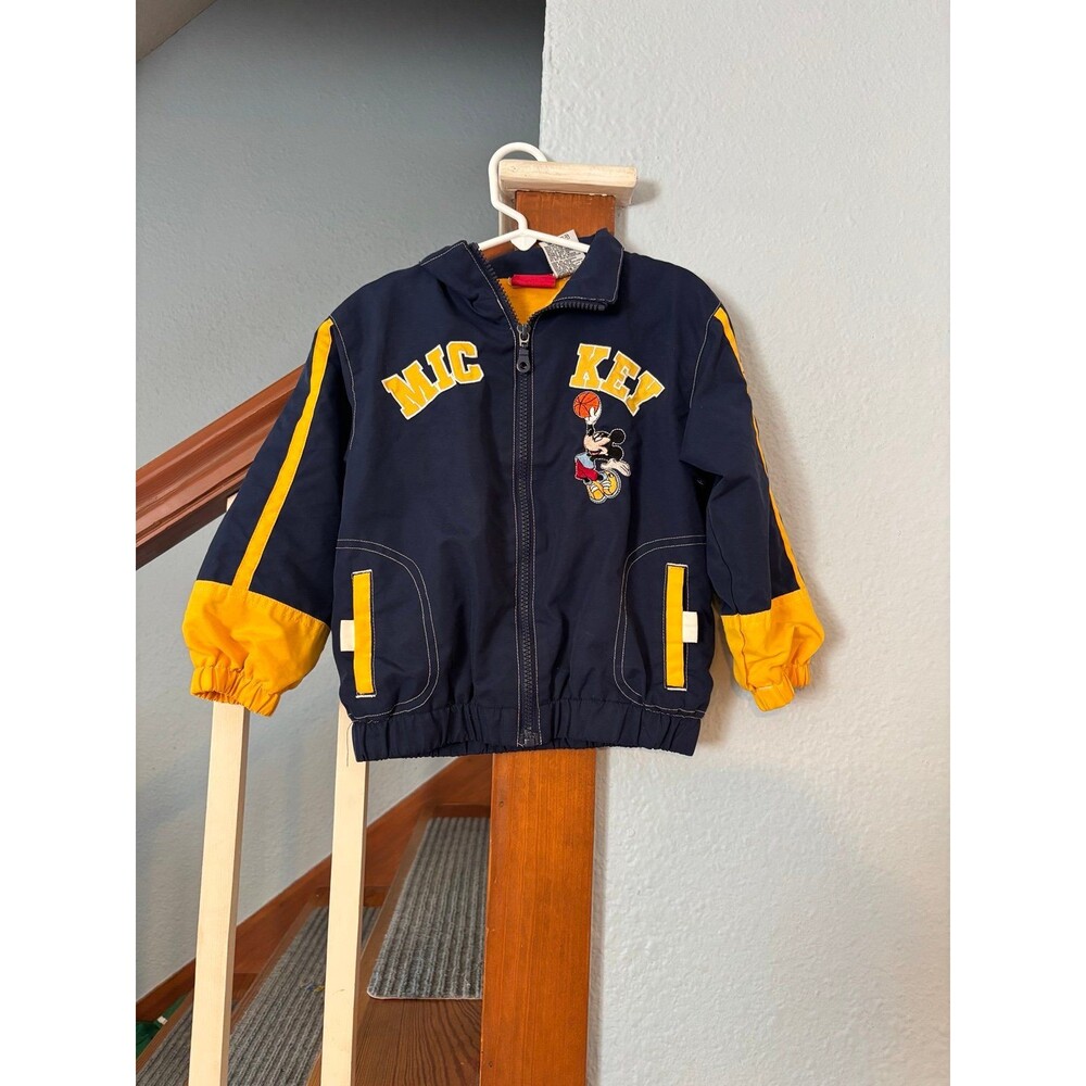 Mickey Mouse Kids Jacket basketball embroidered 4t vintage Y2K sports Disney